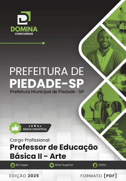 Apostila Professor de Educação Básica II Arte Piedade SP 2025