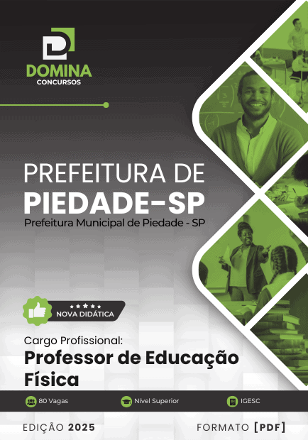 Apostila Professor de Educação Física Piedade SP 2025