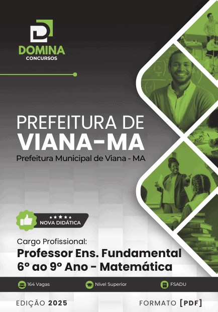 Apostila Professor de Matemática Viana MA 2025