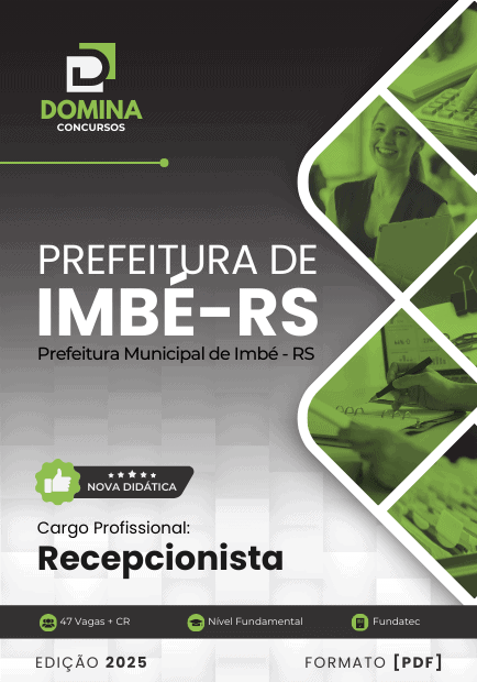 Apostila Recepcionista Imbé RS 2025