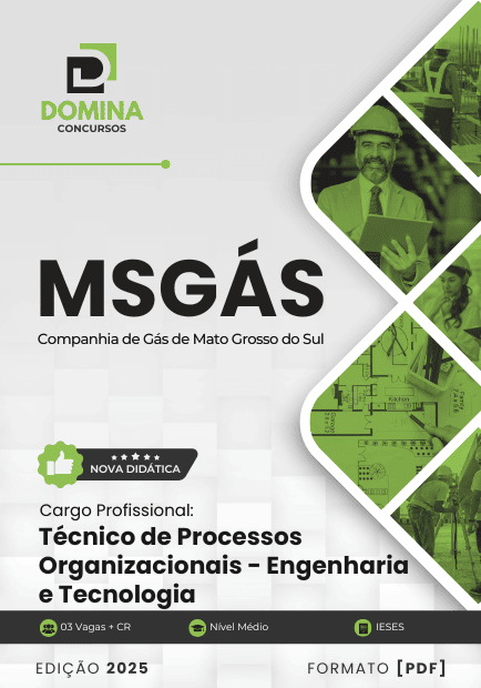 Apostila Técnico de Processos Organizacionais Engenharia e Tecnologia MSGás 2025