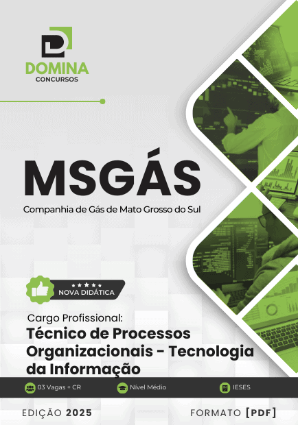 Apostila Técnico de Processos Organizacionais Tecnologia da Informação MSGás 2025