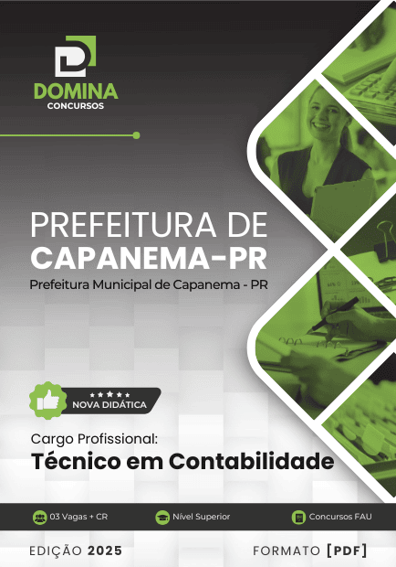 Apostila Técnico em Contabilidade Capanema PR 2025