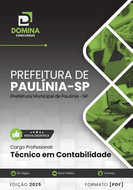 Apostila Técnico em Contabilidade Paulínia SP 2025