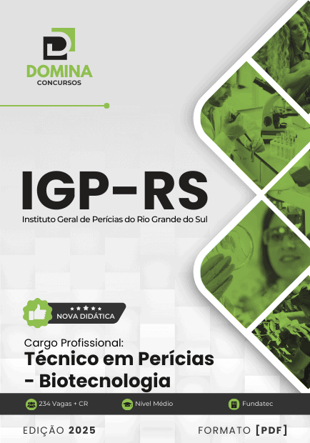 Apostila Técnico em Perícias Biotecnologia IGP RS 2025