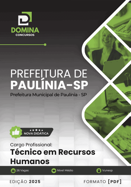 Apostila Técnico em Recursos Humanos Paulínia SP 2025