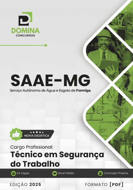 Apostila Técnico em Segurança do Trabalho SAAE Formiga MG 2025
