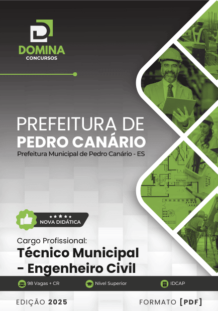 Apostila Técnico Municipal Engenheiro Civil Pedro Canário ES 2025