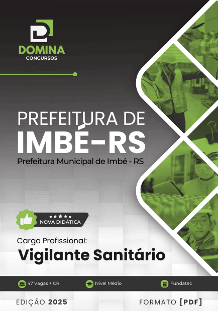 Apostila Vigilante Sanitário Imbé RS 2025