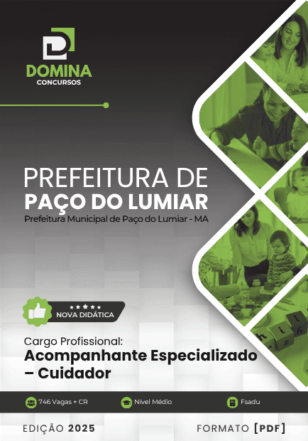 Apostila Acompanhante Especializado Cuidador Paço do Lumiar MA 2025
