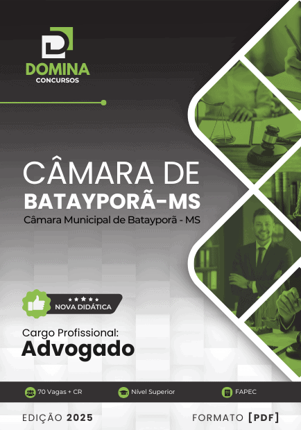 Apostila Advogado Câmara Batayporã MS 2025