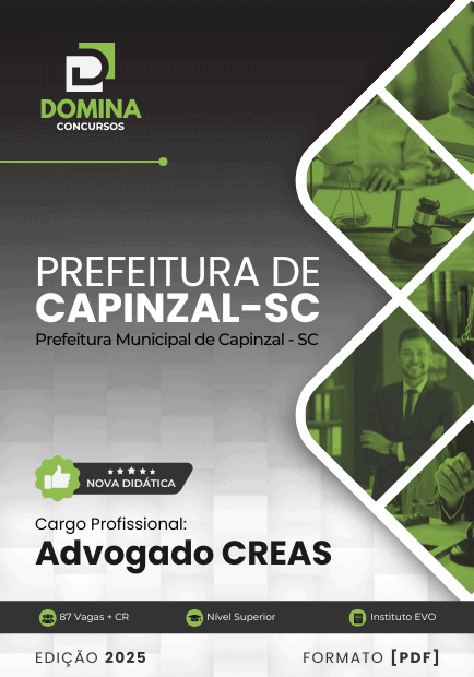 Apostila Advogado CREAS Capinzal SC 2025