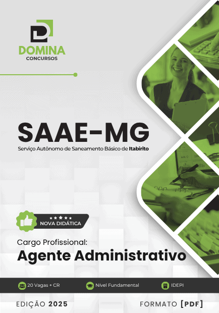 Apostila Agente Administrativo SAAE Itabirito MG 2025