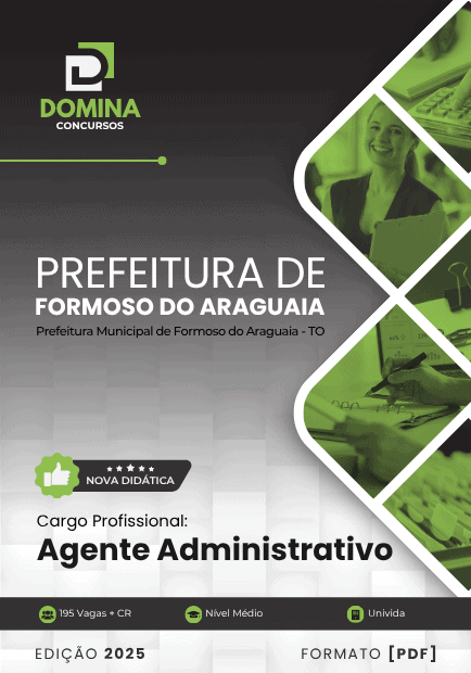 Apostila Agente Administrativo Formoso do Araguaia TO 2025