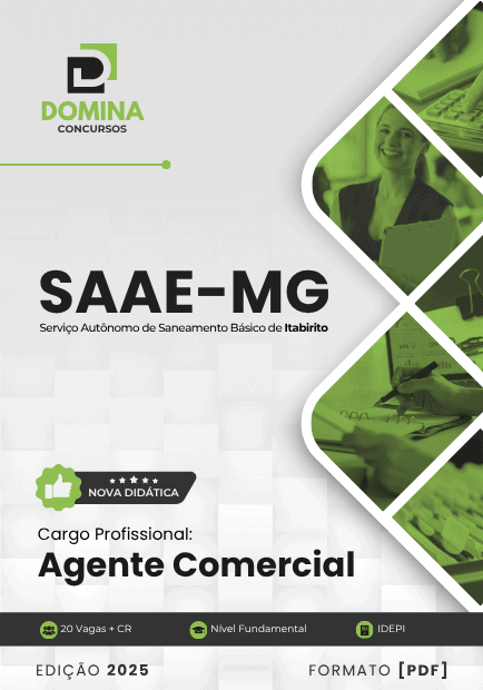 Apostila Agente Comercial SAAE Itabirito MG 2025