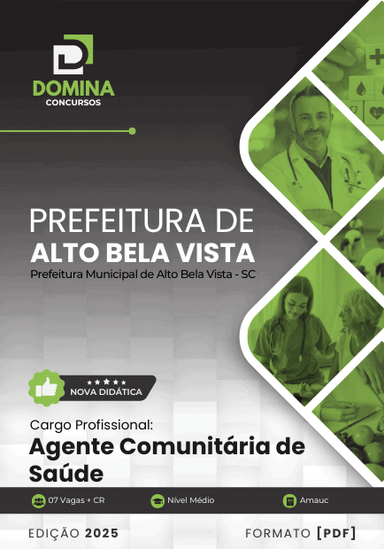 Apostila Agente Comunitária de Saúde Alto Bela Vista SC 2025