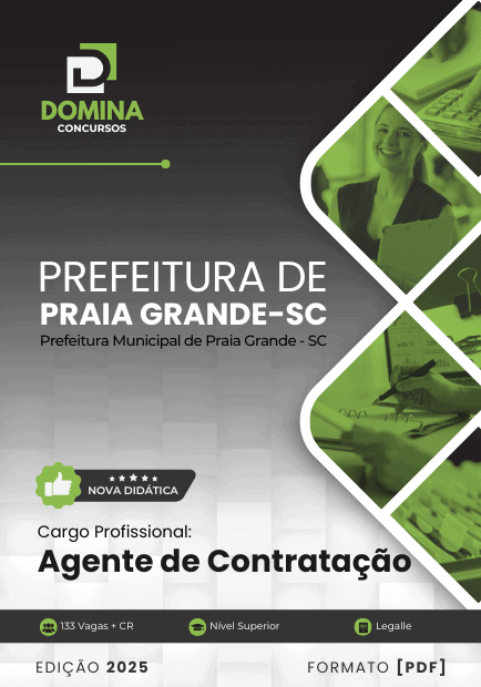 Apostila Agente de Contratação Praia Grande SC 2025