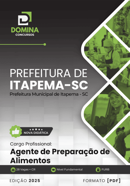 Apostila Agente de Preparação de Alimentos Itapema SC 2025