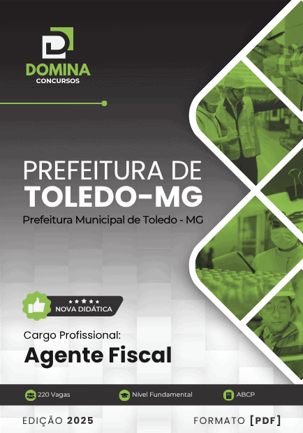 Apostila Agente Fiscal Toledo MG 2025