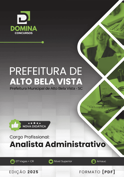 Apostila Analista Administrativo Alto Bela Vista SC 2025