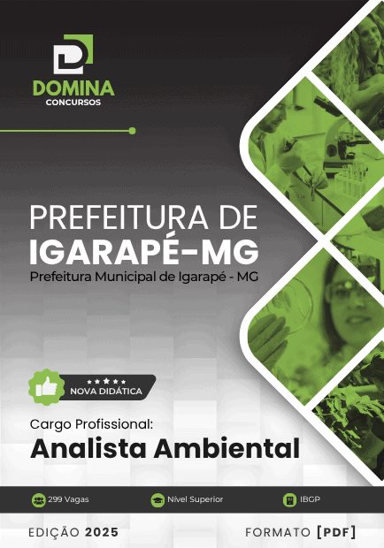 Apostila Analista Ambiental Igarapé MG 2025