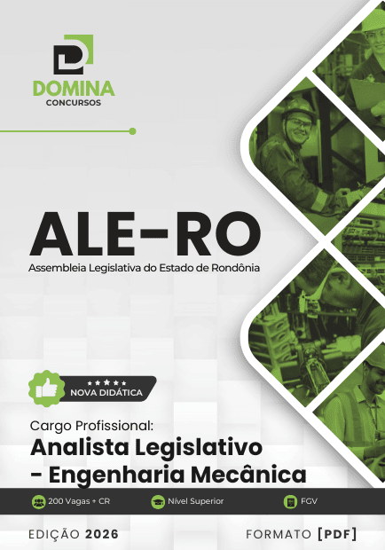 Apostila Analista Legislativo Engenharia Mecânica ALE RO 2026