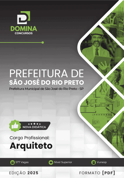 Apostila Arquiteto São José do Rio Preto SP 2025