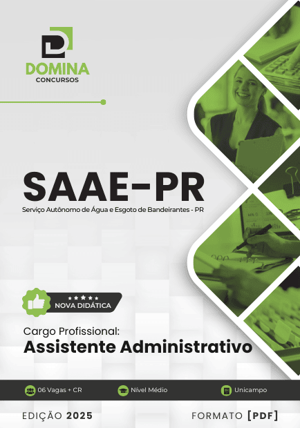 Apostila Assistente Administrativo SAAE Bandeirantes PR 2025