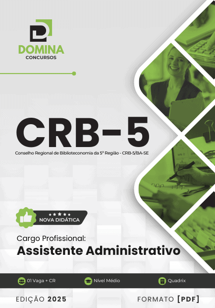 Apostila Assistente Administrativo CRB-5 BA-SE 2025
