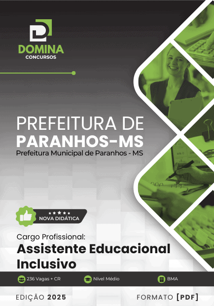 Apostila Assistente Educacional Paranhos MS 2025
