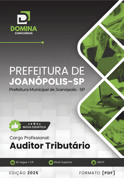Apostila Auditor Tributário Joanópolis SP 2025
