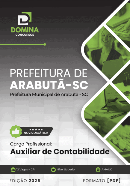 Apostila Auxiliar de Contabilidade Arabutã SC 2025