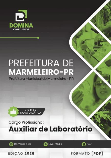 Apostila Auxiliar de Laboratório Marmeleiro PR 2026
