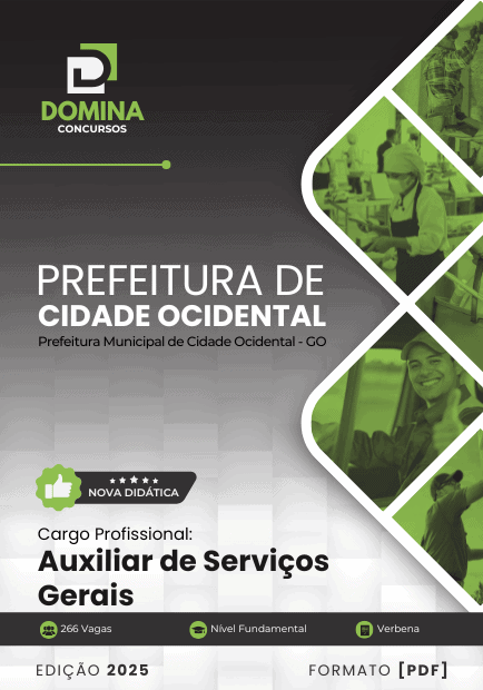 Apostila Merendeiro Cidade Ocidental GO 2025