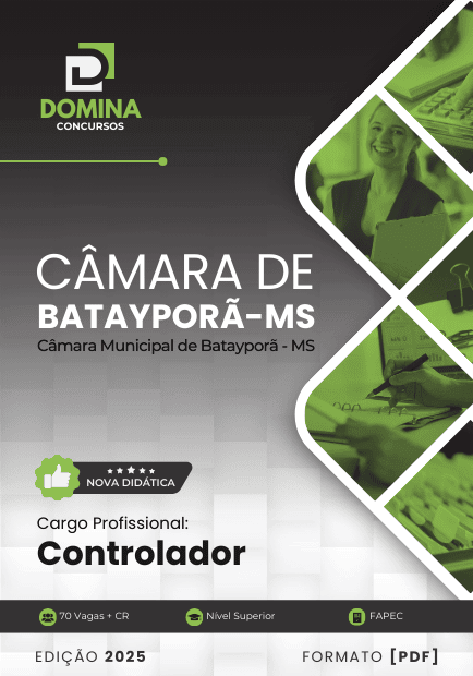 Apostila Controlador Câmara Batayporã MS 2025