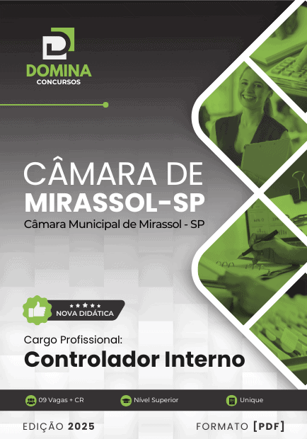 Apostila Contador Câmara Mirassol SP 2025