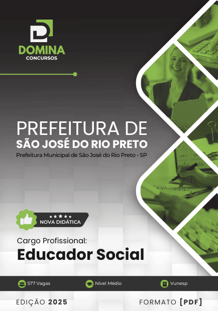 Apostila Educador Social São José do Rio Preto SP 2025