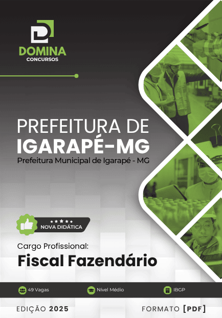 Apostila Fiscal Fazendário Igarapé MG 2025