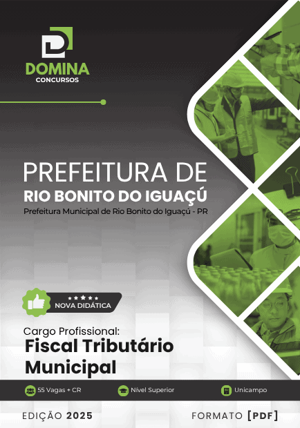 Apostila Fiscal Tributário Municipal Rio Bonito do Iguaçú PR 2025