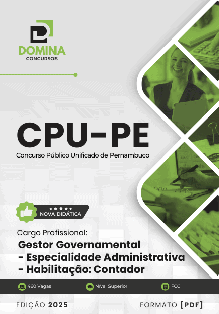 Apostila Gestor Governamental Habilitação Contador CPU PE 2025