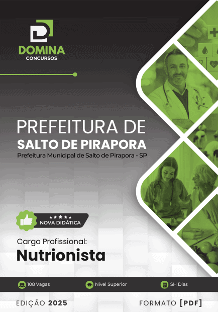 Apostila Nutricionista Salto de Pirapora SP 2025