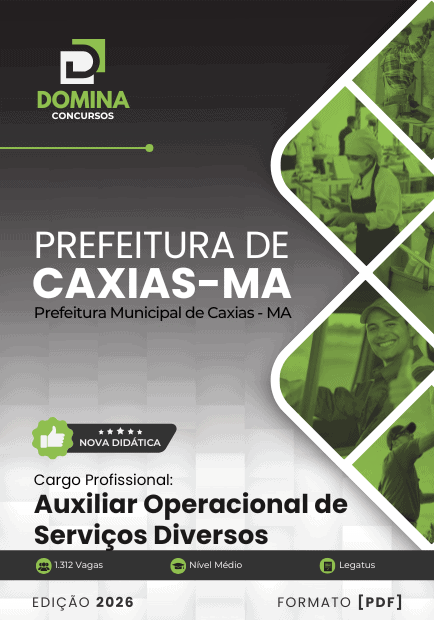 Apostila Auxiliar Operacional de Serviços Diversos Caxias MA 2026