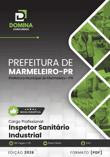 Apostila Inspetor Sanitário Industrial Marmeleiro PR 2026
