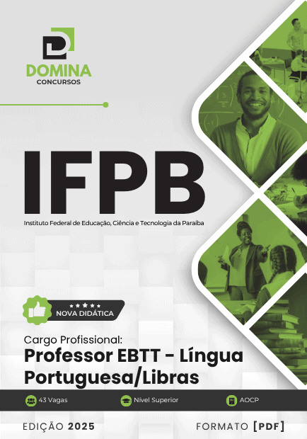 Apostila IFPB Língua Portuguesa Libras 2025