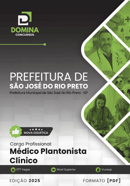 Apostila Médico Plantonista Clínico São José do Rio Preto SP 2025