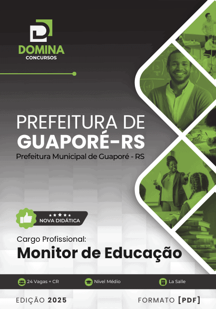 Apostila Monitor de Educação Guaporé RS 2025