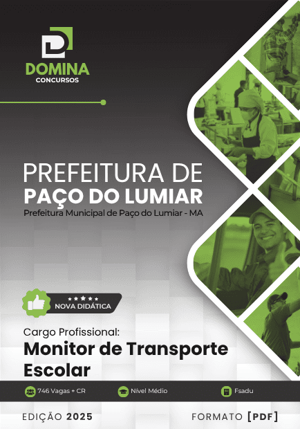 Apostila Monitor de Transporte Escolar Paço do Lumiar MA 2025
