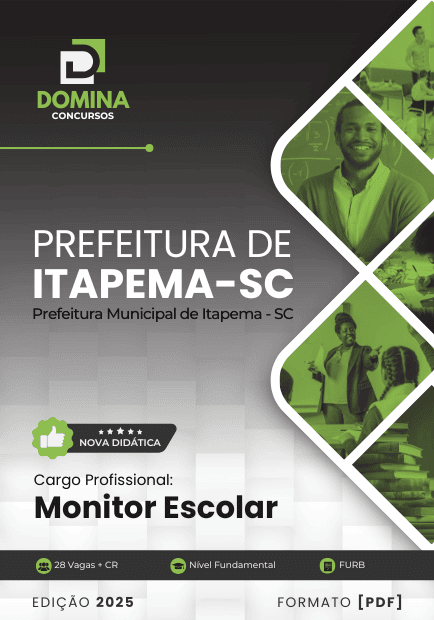 Apostila Monitor Escolar Itapema SC 2025