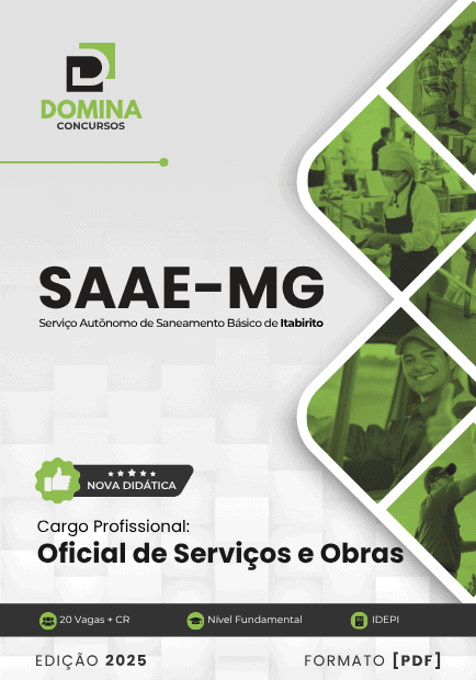 Apostila Oficial de Serviços e Obras SAAE Itabirito MG 2025
