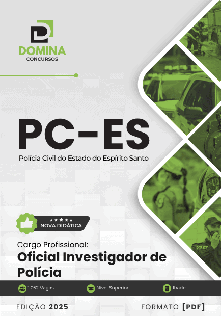 Apostila Oficial Investigador de Polícia PC ES 2025